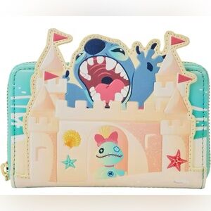 Stitch Disney Loungefly Castle Wallet NWT $129
